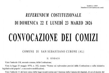 Referenum Costituzionale - Convocazione dei Comizi.